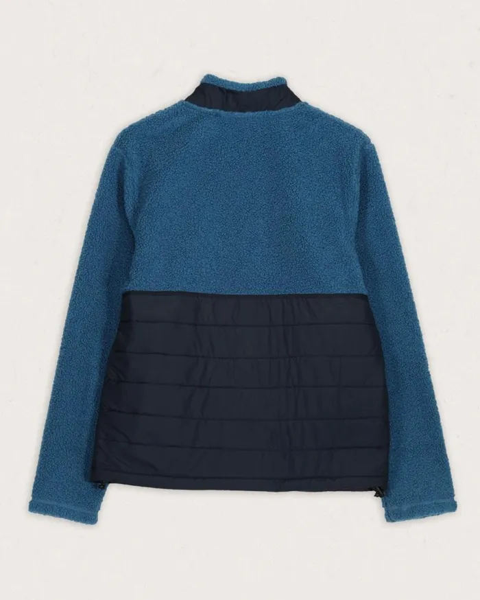 Men Tops Passenger Born Explorer Recycled PolarLined Sherpa Fleece Blue Steel Blue Steel