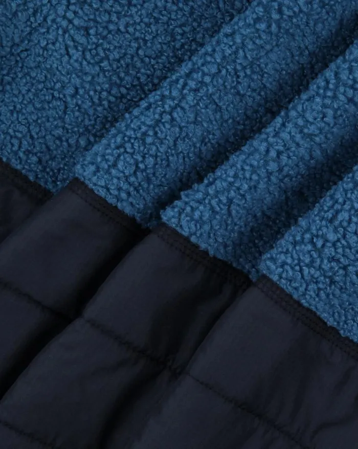 Men Tops Passenger Born Explorer Recycled PolarLined Sherpa Fleece Blue Steel Blue Steel
