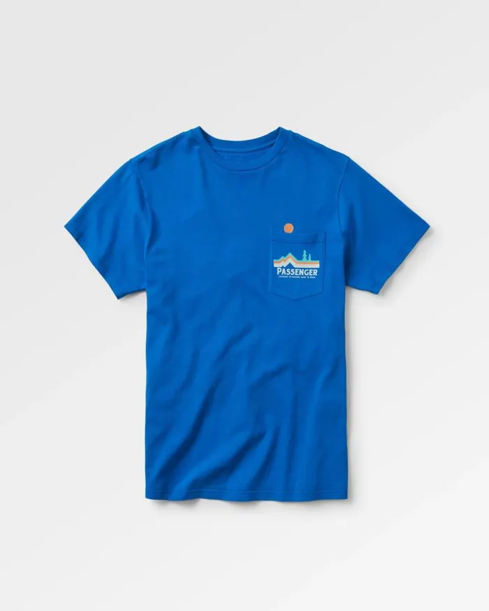Men Tops Passenger Branch Out Recycled Cotton TShirt True Blue True Blue