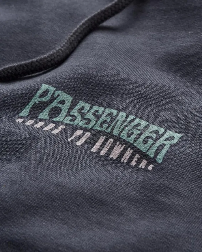 Men Tops Passenger Decade Recycled Cotton Hoodie Black Black