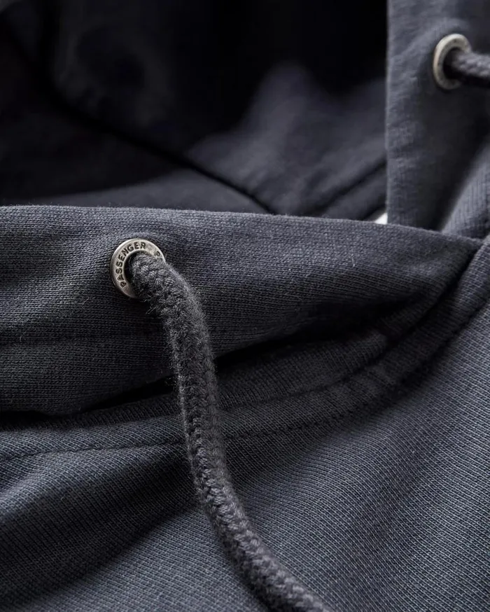 Men Tops Passenger Decade Recycled Cotton Hoodie Black Black
