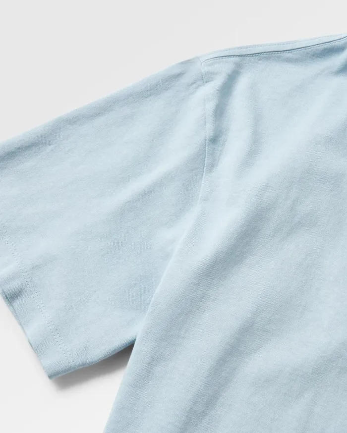 Men Tops Passenger Distance Recycled Relaxed Fit TShirt Blue Fog Blue Fog