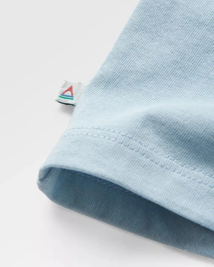 Men Tops Passenger Distance Recycled Relaxed Fit TShirt Blue Fog Blue Fog