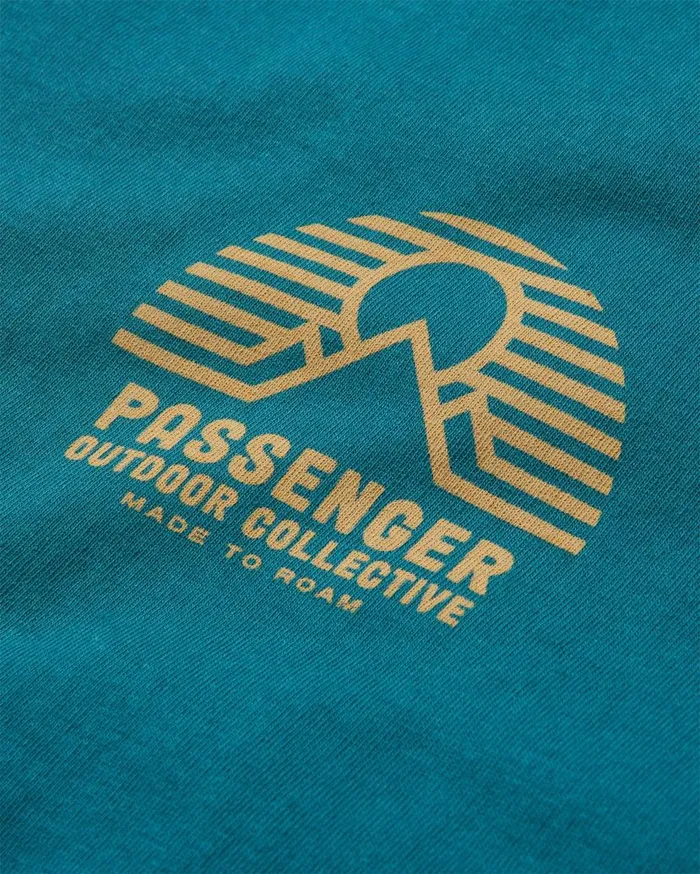 Men Tops Passenger Elbio Recycled Relaxed Fit TShirt Mediterranean Mediterranean