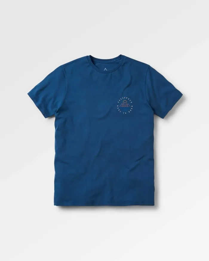 Men Tops Passenger Escapism Recycled Cotton TShirt Dark Denim Dark Denim