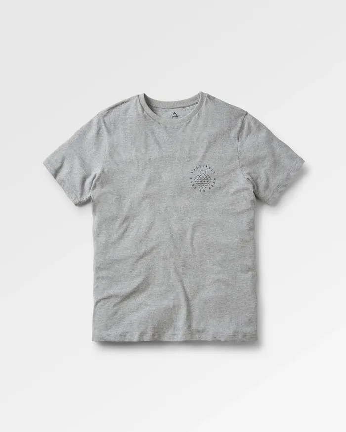 Men Tops Passenger Escapism Recycled Cotton TShirt Grey Marl Grey Marl