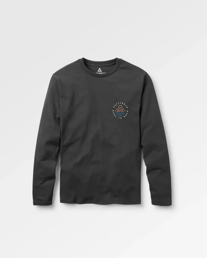 Men Tops Passenger Escapism Recycled LS TShirt Black Black
