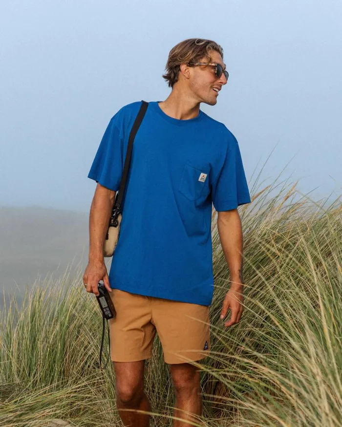 Men Tops Passenger Heritage Recycled Relaxed Fit TShirt True Blue True Blue