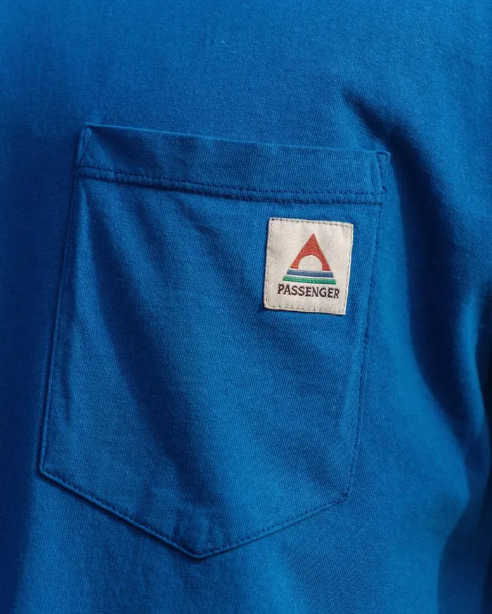 Men Tops Passenger Heritage Recycled Relaxed Fit TShirt True Blue True Blue