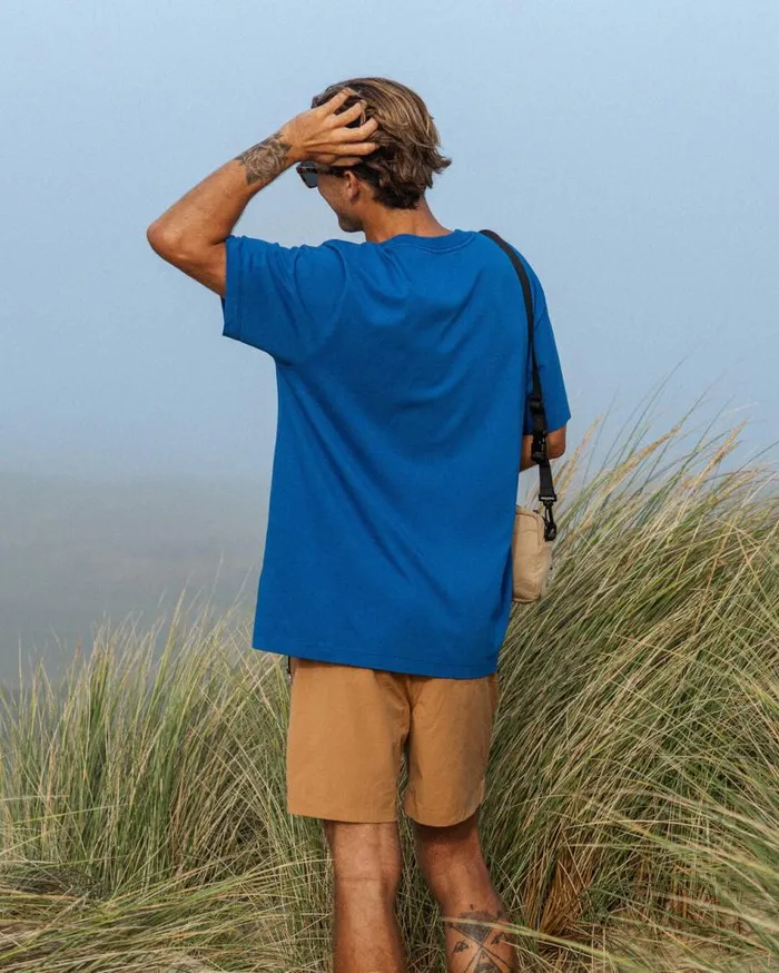Men Tops Passenger Heritage Recycled Relaxed Fit TShirt True Blue True Blue
