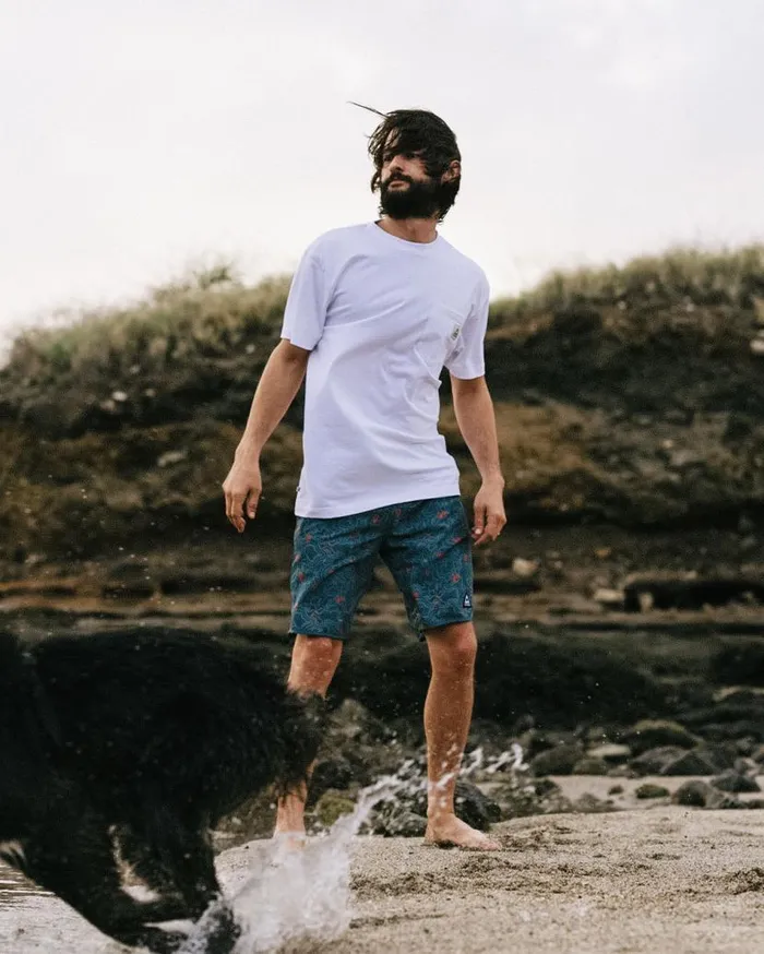 Men Tops Passenger Heritage Recycled Relaxed Fit TShirt White White
