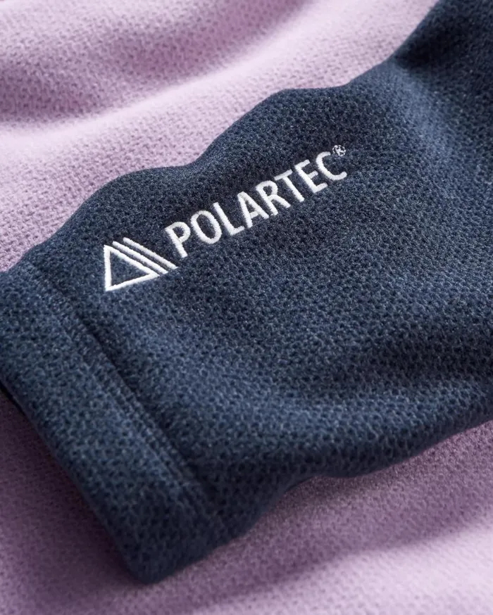 Men Tops Passenger Highland Recycled Polartec Fleece Lilac Deep Navy Lilac Deep Navy