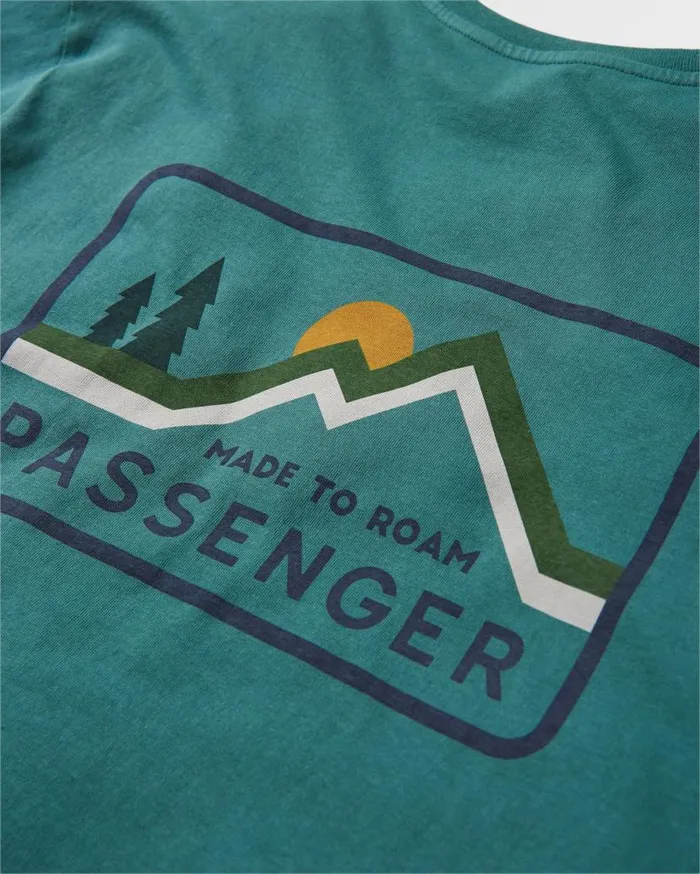 Men Tops Passenger Made To Roam Recycled Cotton TShirt Deep Ocean Deep Ocean