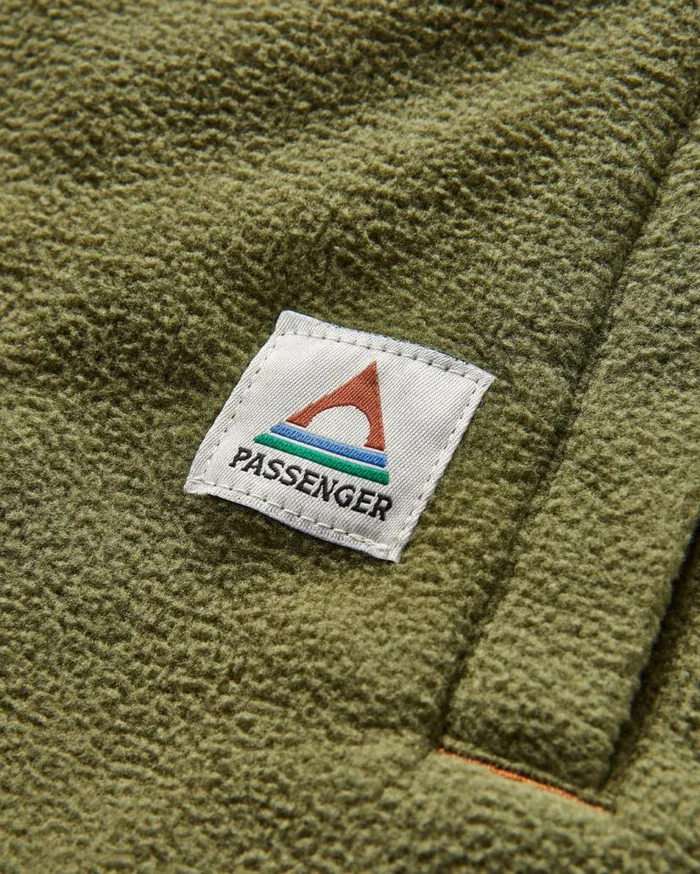 Men Tops Passenger Maple Recycled Polar Fleece Shirt Khaki Khaki