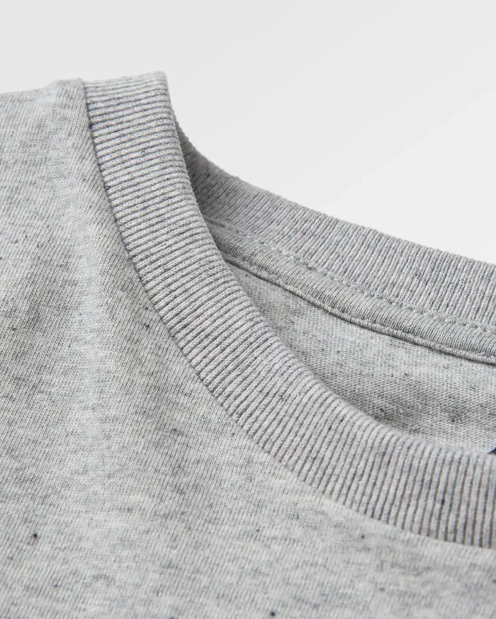 Men Tops Passenger Odyssey Recycled Cotton TShirt Grey Marl Grey Marl