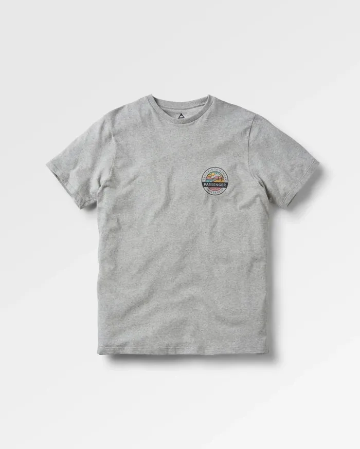 Men Tops Passenger Odyssey Recycled Cotton TShirt Grey Marl Grey Marl