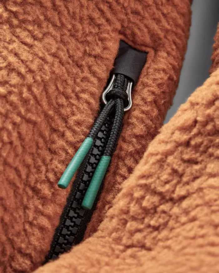 Men Tops Passenger Offgrid 20 12 Zip Recycled Sherpa Fleece Glazed Ginger Glazed Ginger