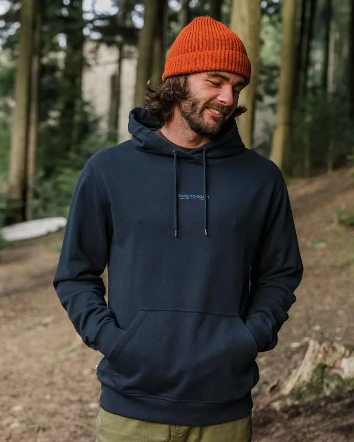 Men Tops Passenger Pace Recycled Cotton Hoodie Deep Navy Deep Navy