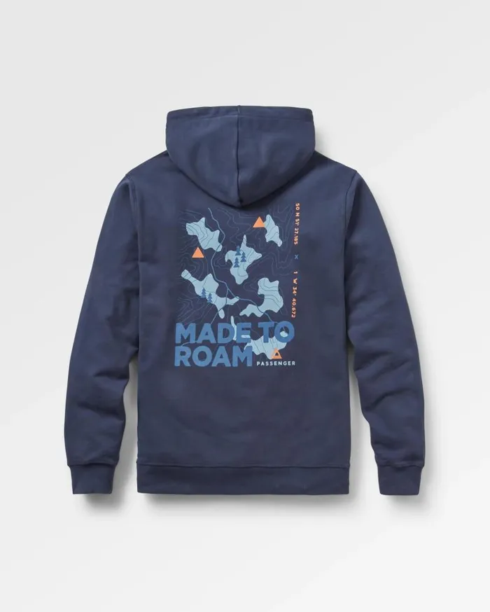 Men Tops Passenger Pace Recycled Cotton Hoodie Deep Navy Deep Navy