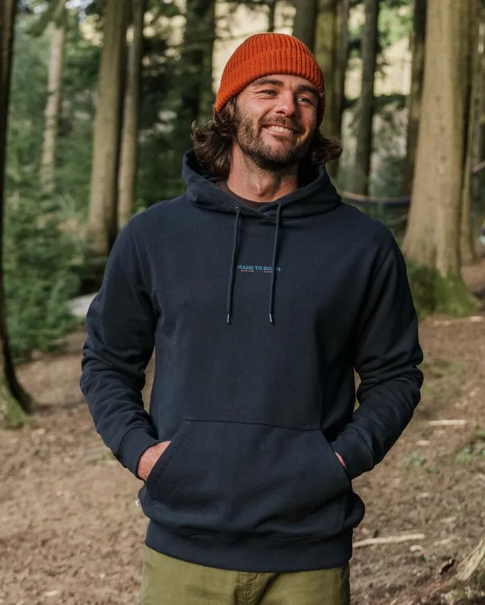 Men Tops Passenger Pace Recycled Cotton Hoodie Deep Navy Deep Navy