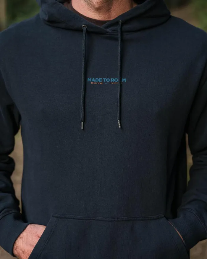 Men Tops Passenger Pace Recycled Cotton Hoodie Deep Navy Deep Navy