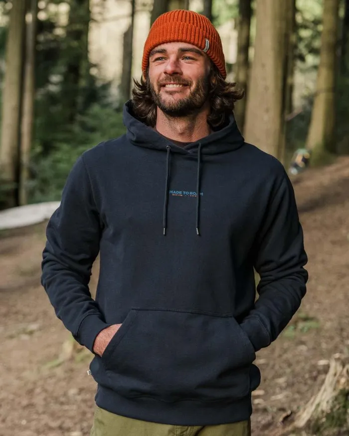 Men Tops Passenger Pace Recycled Cotton Hoodie Deep Navy Deep Navy