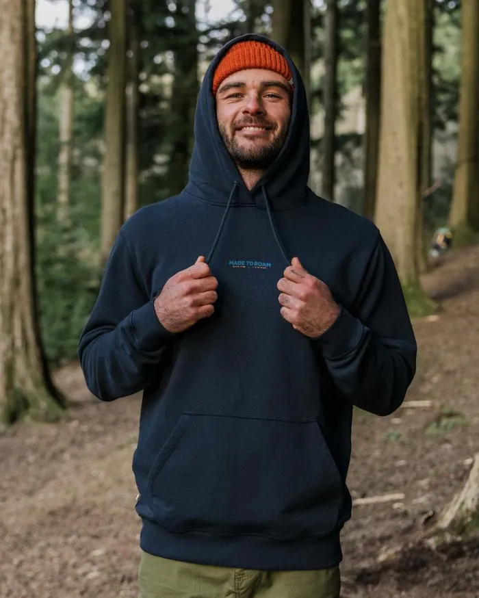 Men Tops Passenger Pace Recycled Cotton Hoodie Deep Navy Deep Navy
