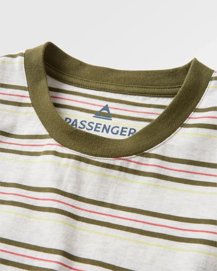 Men Tops Passenger Retro Recycled Relaxed Fit TShirt Birch Marl Birch Marl