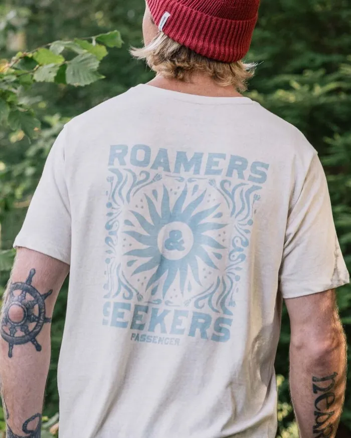 Men Tops Passenger Shine Organic Cotton TShirt Milky Marl Milky Marl