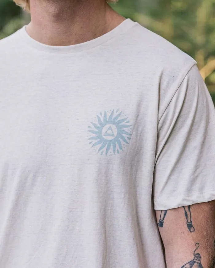 Men Tops Passenger Shine Organic Cotton TShirt Milky Marl Milky Marl