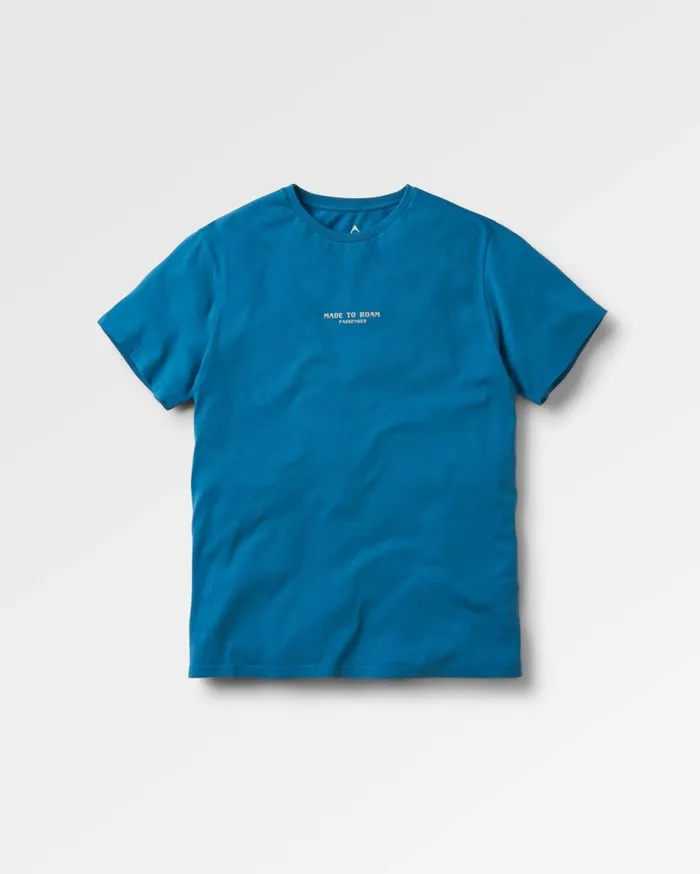 Men Tops Passenger Sundown Recycled Cotton TShirt Blue Steel Blue Steel
