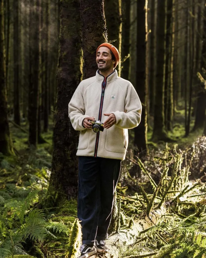 Men Tops Passenger Tripper 20 Full Zip Recycled Sherpa Fleece Oatmeal Oatmeal