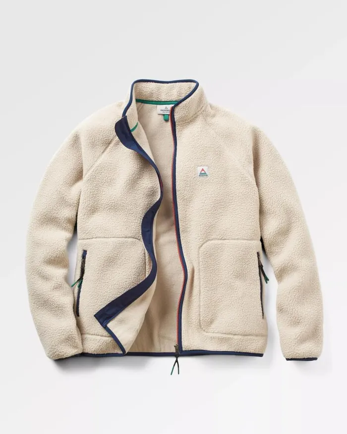 Men Tops Passenger Tripper 20 Full Zip Recycled Sherpa Fleece Oatmeal Oatmeal