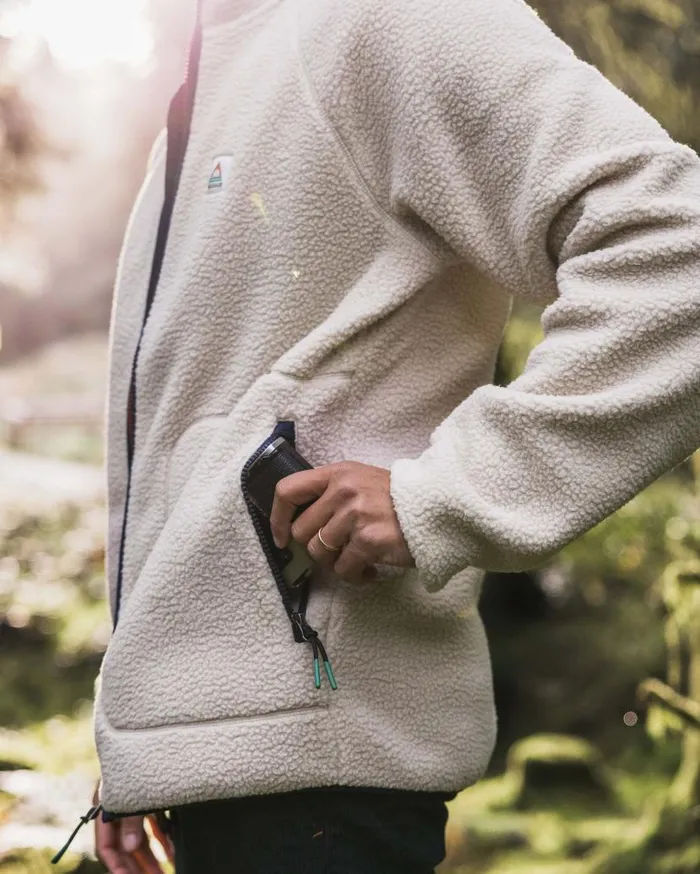 Men Tops Passenger Tripper 20 Full Zip Recycled Sherpa Fleece Oatmeal Oatmeal