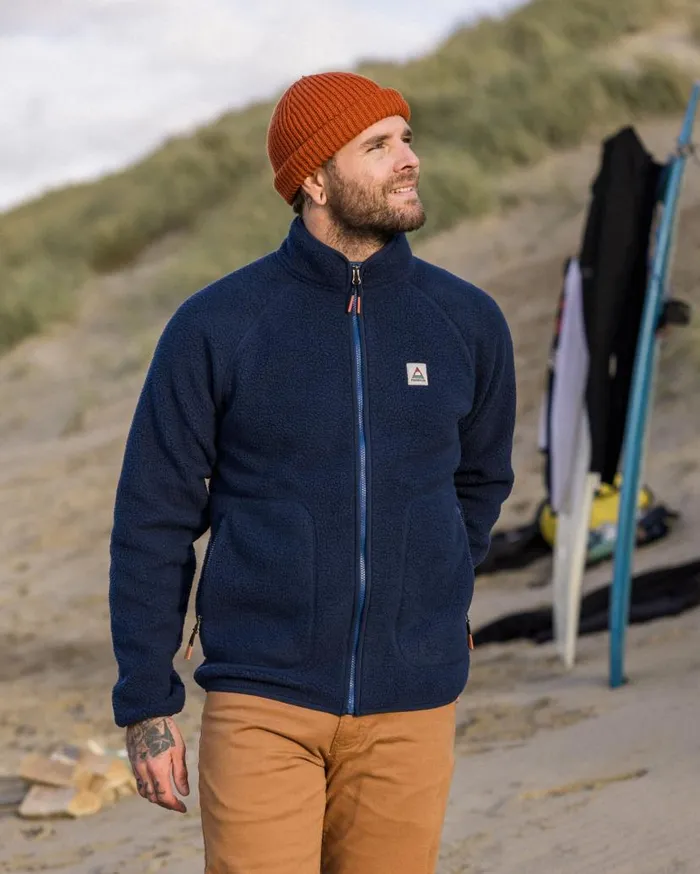 Men Tops Passenger Tripper 20 Full Zip Recycled Sherpa Fleece Rich Navy Rich Navy