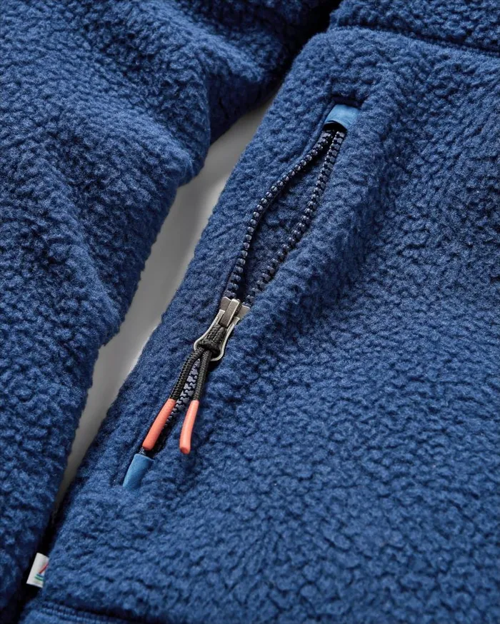 Men Tops Passenger Tripper 20 Full Zip Recycled Sherpa Fleece Rich Navy Rich Navy