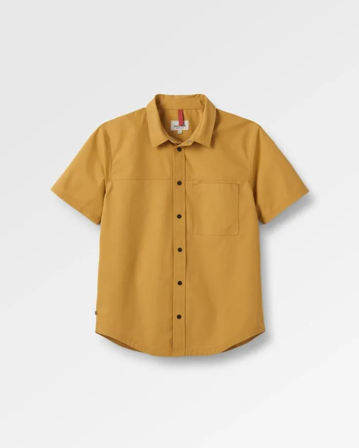 Men Tops Passenger Way Ripstop Short Sleeve Shirt Mustard Gold Mustard Gold