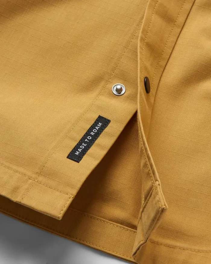 Men Tops Passenger Way Ripstop Short Sleeve Shirt Mustard Gold Mustard Gold