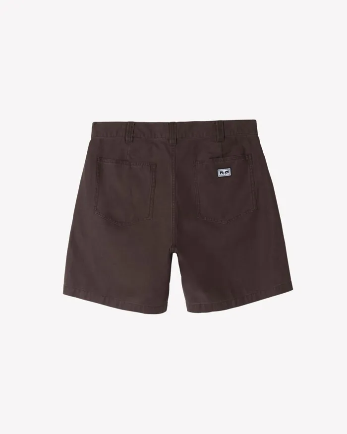 Men UTILITY SHORT Java Brown OBEY Clothing BOTTOMS