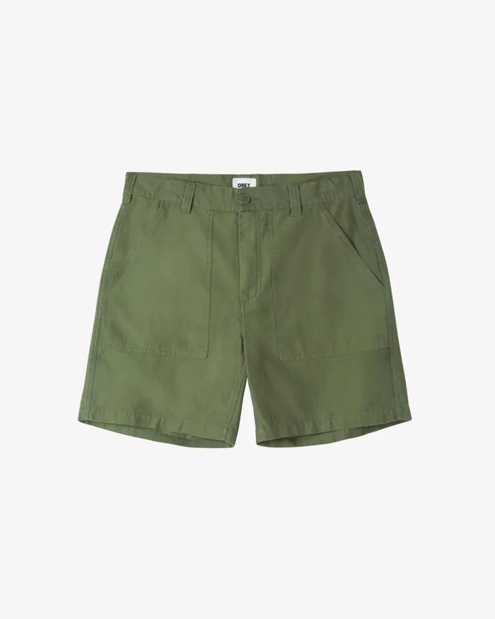 Men UTILITY SHORT Java Brown OBEY Clothing BOTTOMS