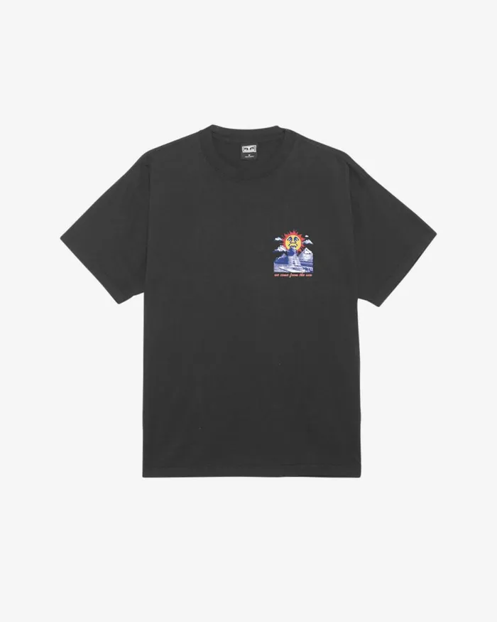 Men WE COME FROM THE SUN HEAVYWEIGHT TSHIRT White OBEY Clothing TSHIRTS