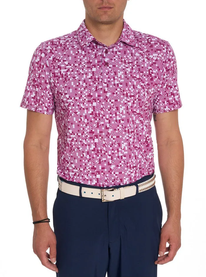 Men WOODERSON PERFORMANCE POLO Pink Robert Graham Polos and TShirts
