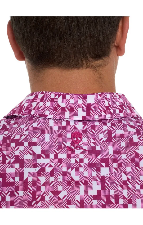 Men WOODERSON PERFORMANCE POLO Pink Robert Graham Polos and TShirts