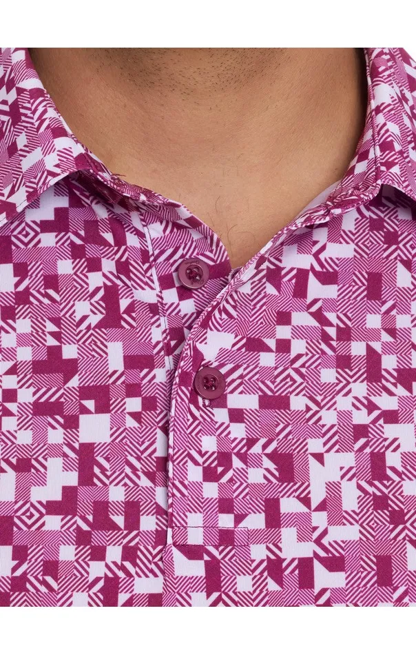 Men WOODERSON PERFORMANCE POLO Pink Robert Graham Polos and TShirts
