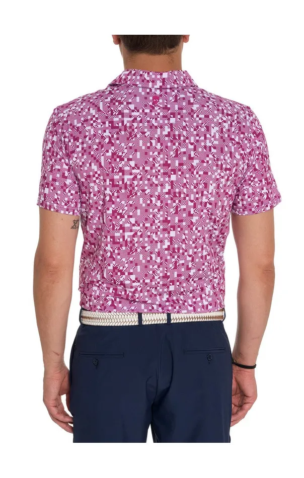 Men WOODERSON PERFORMANCE POLO Pink Robert Graham Polos and TShirts