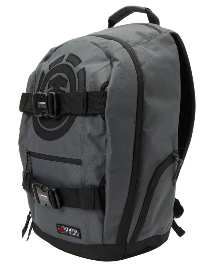 MenYouth Element Backpacks and Bags Mohave 30 L Large Skate Backpack Grey