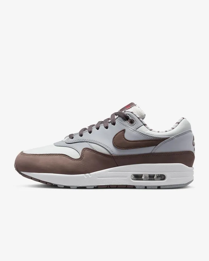 Mens Nike Air Max 1 Premium Summit WhiteWolf GreyWhitePlum Eclipse Nike Air Max