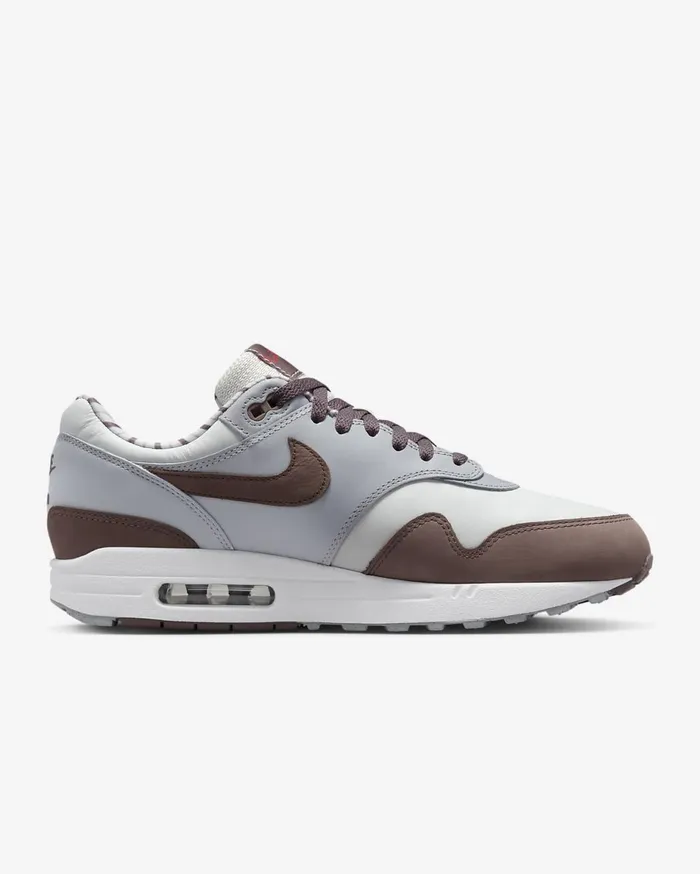 Mens Nike Air Max 1 Premium Summit WhiteWolf GreyWhitePlum Eclipse Nike Air Max