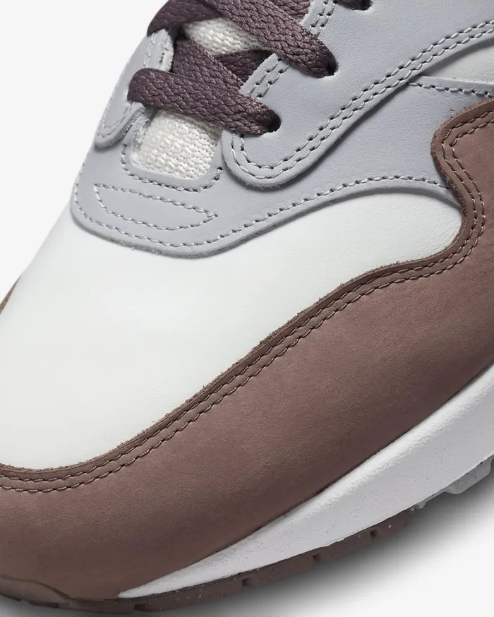 Mens Nike Air Max 1 Premium Summit WhiteWolf GreyWhitePlum Eclipse Nike Air Max