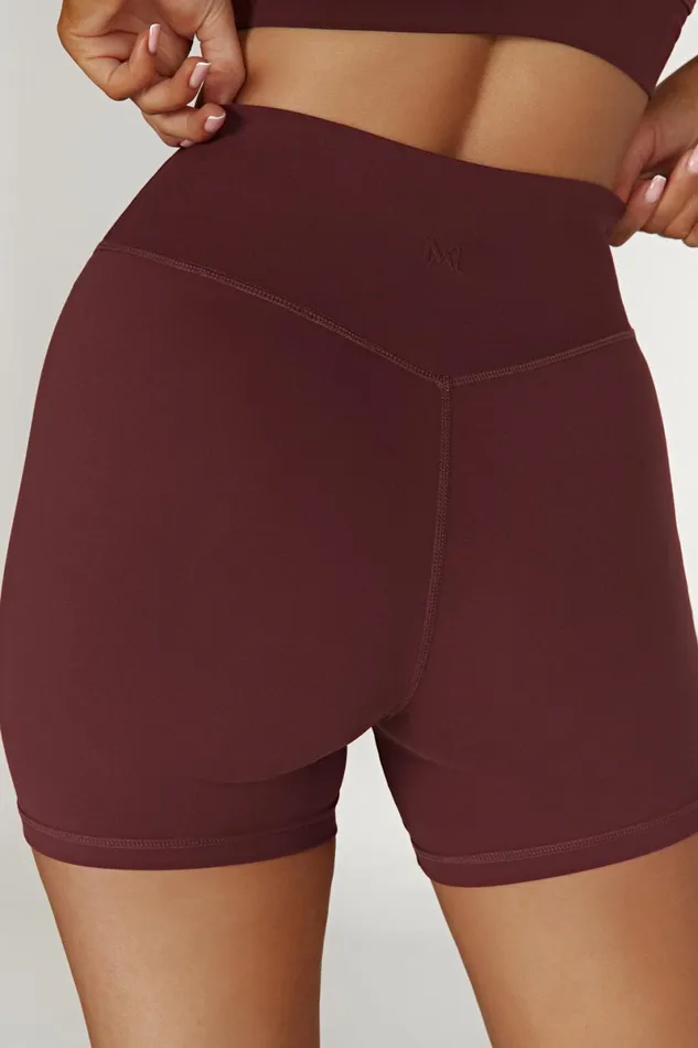 Meshki Activewear Carly Bike Shorts 8211 Mahogany Mahogany 8211 Women